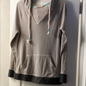 Chance or Fate Black and Cream V-Neck Sweater